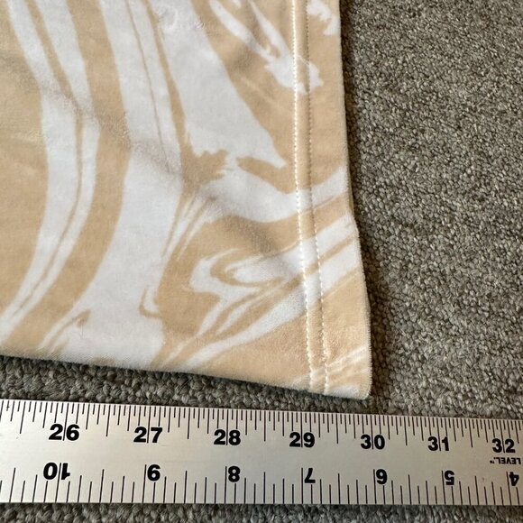 Juicy Couture Tan & White Swirl Velour Sweatpants in Womens Medium - Picture 4 of 5